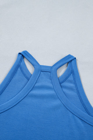 Racerback Two Piece Skort Set - Blue