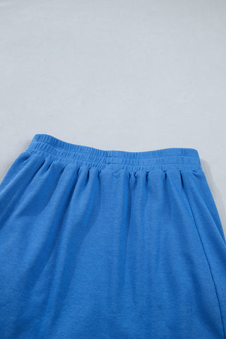 Racerback Two Piece Skort Set - Blue