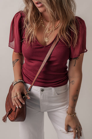 Vixen Vibes Top - Burgundy