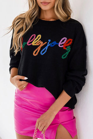 Holly Jolly Sweater - Black