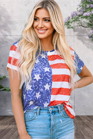 American Flag Top - Distressed