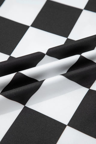 Checkerboard Tank Top - Black