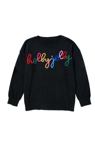 Holly Jolly Sweater - Black