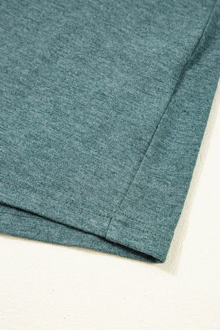Criss Cross V-Neck Top - Green