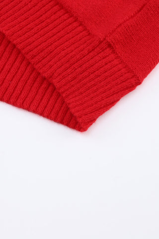 Merry Turtleneck Sweater - Red