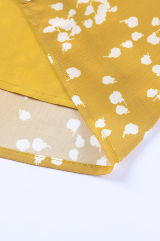 White Speckled Blouse - Yellow