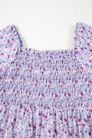 Smocked Lilac Maxi Dress