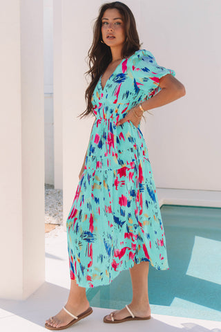 Splash of Paradise Dress - Mint