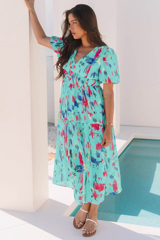 Splash of Paradise Dress - Mint
