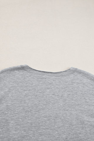 Short Sleeve USA Sweatshirt - Gray