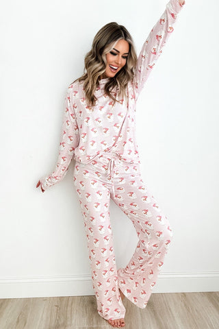 Pink Santa Pajamas