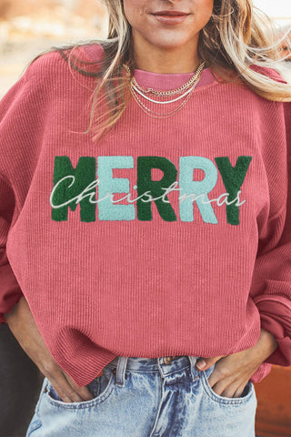 Corded Sweatshirt - Merry Christmas