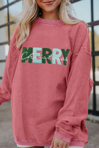 Corded Sweatshirt - Merry Christmas