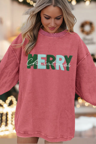 Corded Sweatshirt - Merry Christmas