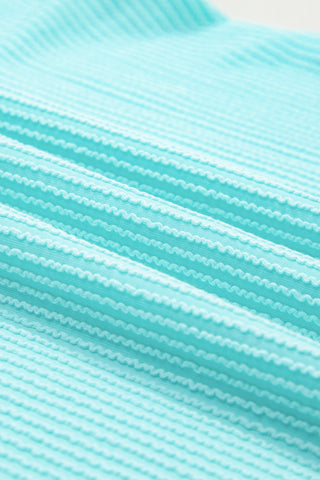 Aruba Blue Textured Top
