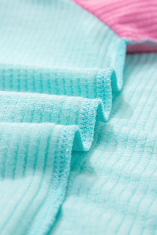 Aruba Blue Textured Top