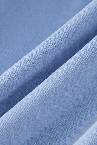 Mineral Washed Cotton Shorts - Blue