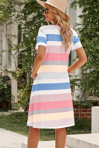 Striped Shift Dress