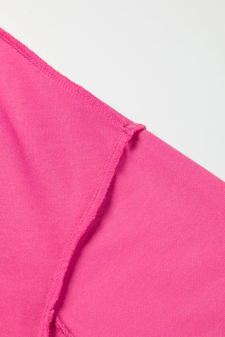 Henley Hot Pink Sweatshirt