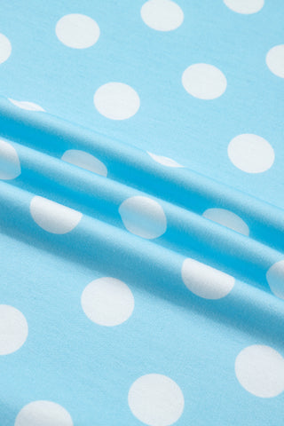 Polka Dot Two Piece Set - Blue