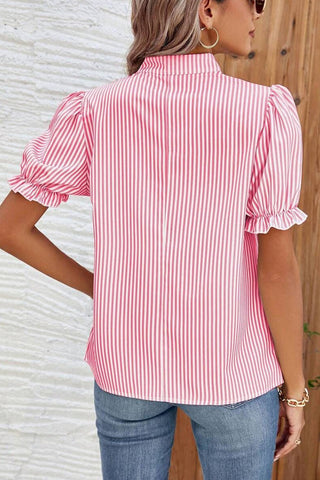 Pink Candy Striped Top