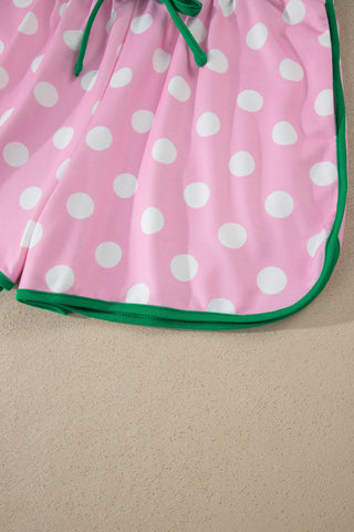 Polka Dot Two Piece Set - Pink