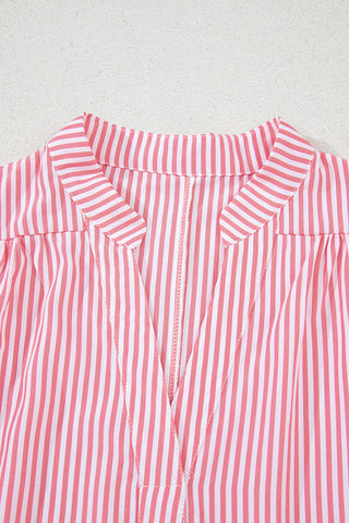Pink Candy Striped Top