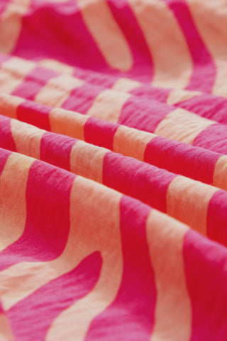 Zebra Shift Dress - Pink