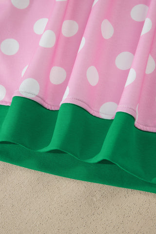 Polka Dot Two Piece Set - Pink
