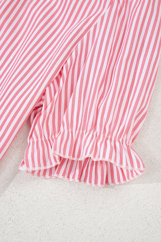 Pink Candy Striped Top
