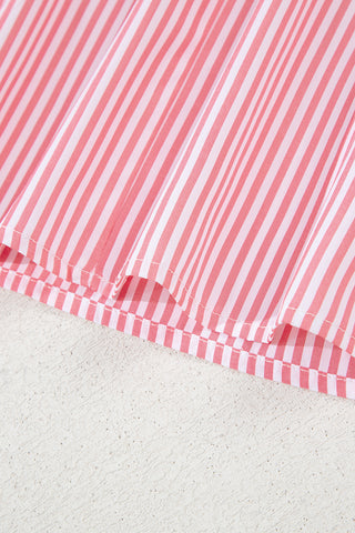 Pink Candy Striped Top