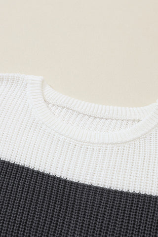 Sunset Palette Striped Sweater - Chestnut