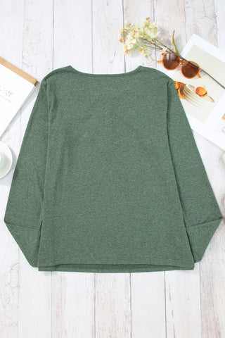 Henley Snap Top - Green