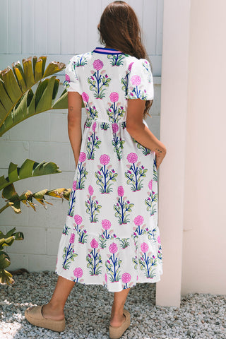 Poppy Midi Dress - White