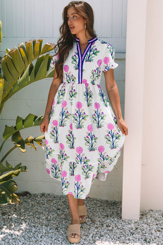 Poppy Midi Dress - White