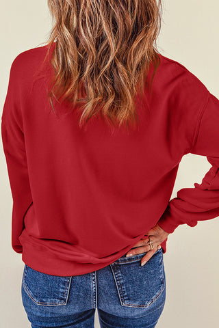 Sequined Santa Sweatshirt - Ships Friday