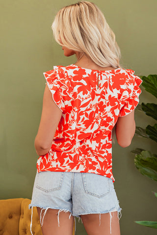 Tangerine Flutter Summer Top