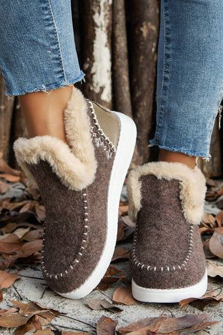 Ankle Booties - Brown