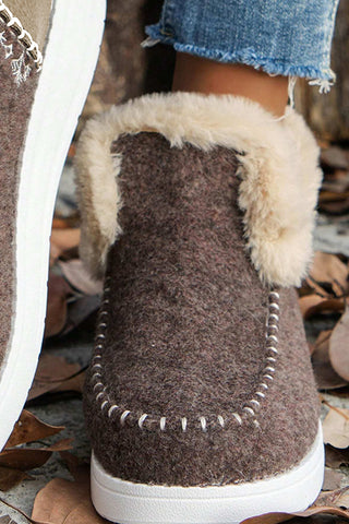 Ankle Booties - Brown