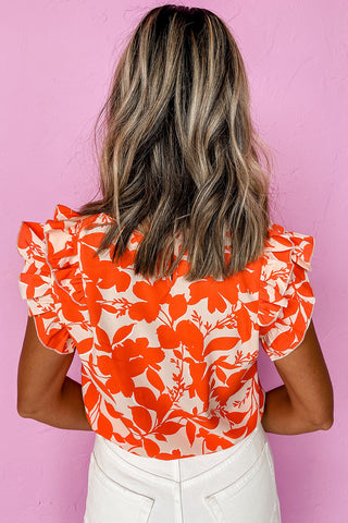 Tangerine Flutter Summer Top