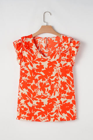 Tangerine Flutter Summer Top