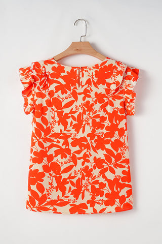 Tangerine Flutter Summer Top