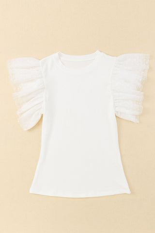 Summer Frills Top - Off White