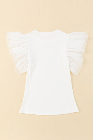 Summer Frills Top - Off White