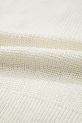 Candy Cane Merry Christmas Sweater - White