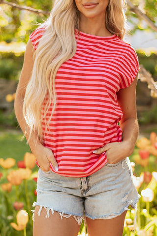 Strawberry Striped Top
