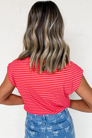 Strawberry Striped Top