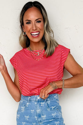 Strawberry Striped Top