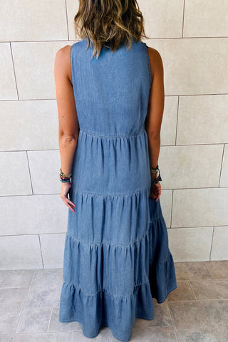 Jean Maxi Dress- Chambray