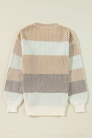 Pastel Stripes Sweater - Blue